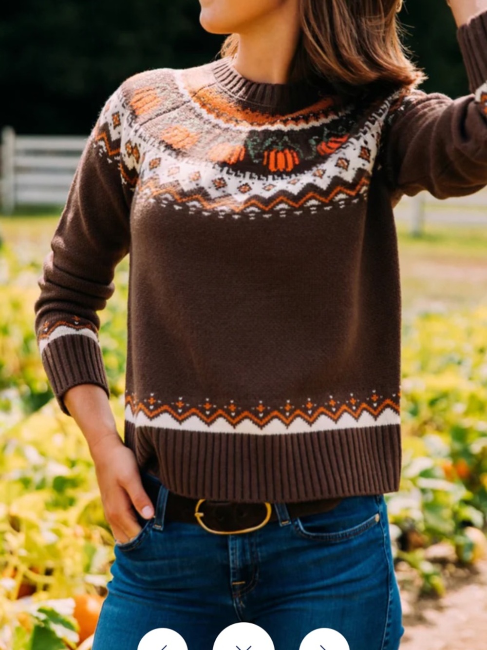 Kiel James Patrick Cozy Pumpkin Sweater Brown - Women’s Small